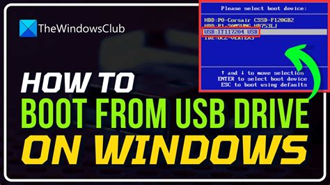 How to Boot from USB Drive within Windows 11/10 .